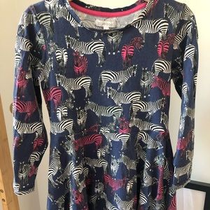 s Zebras Print Dress From Blue Zoo Size 5-6y